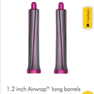 Dyson airwrap 1.2” long barrels